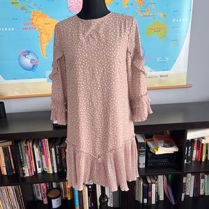 Pink Lily polka dot Dress Size Small‎